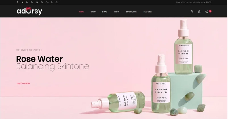 Adorsy Fashion Accessories WooCommerce Theme 1.0 GPL Theme