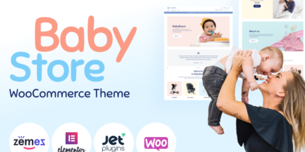 BabyBoom Cute And Modern Baby WooCommerce Theme 1.0.0 GPL Theme