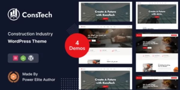 Constech Construction WordPress Theme 1.0 GPL Theme