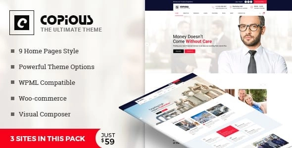 Copious Multiuse WordPress Theme 1.0 GPL Theme