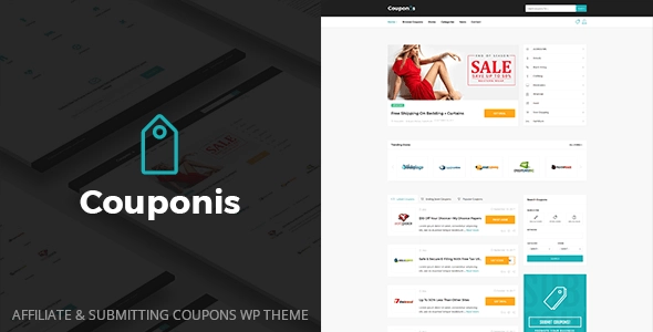 Couponis Affiliate Submitting Coupons WordPress Theme 3.1.9 GPL Theme