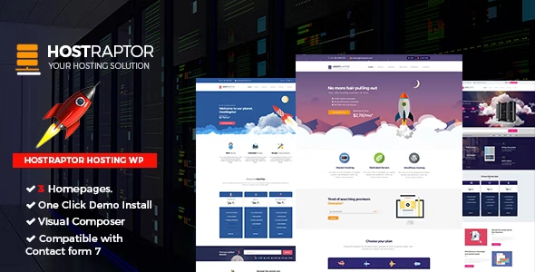 Hostraptor Hosting WordPress Theme 2.1 GPL Theme