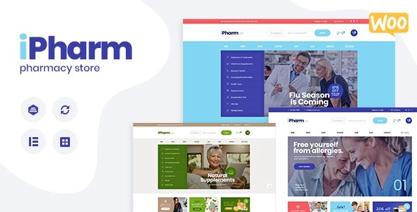 IPharm Online Pharmacy Medical WordPress Theme 1.0.1 GPL Theme