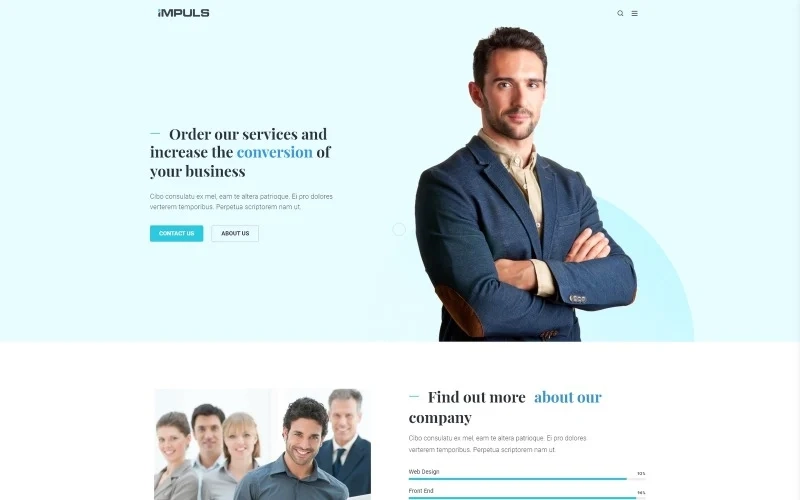Impuls Minimal Creative Business WordPress Elementor Theme WordPress Theme 1.0.0 GPL Theme