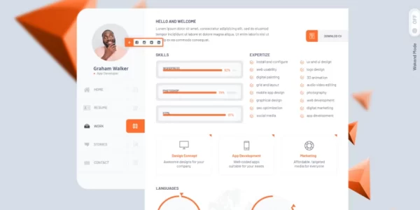 Kijat CV Resume WordPress Theme 1.1 GPL Theme