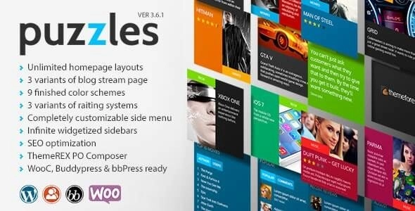 Puzzles | WP Magazine / Review with Store WordPress Theme + RTL 4.2 GPL Theme