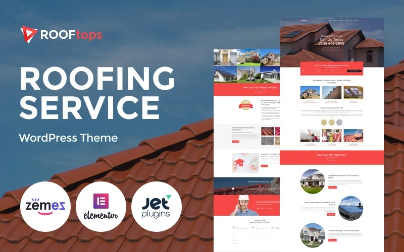 Rooftops Roofing Services WordPress Theme 2.0.1 GPL Theme