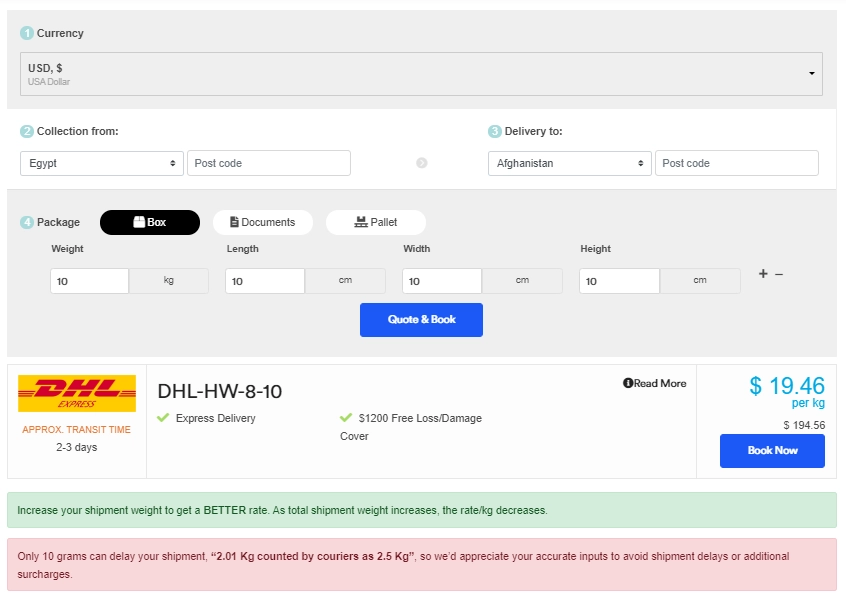 WPCargo Shipment Rate 7.2.2 GPL Plugins