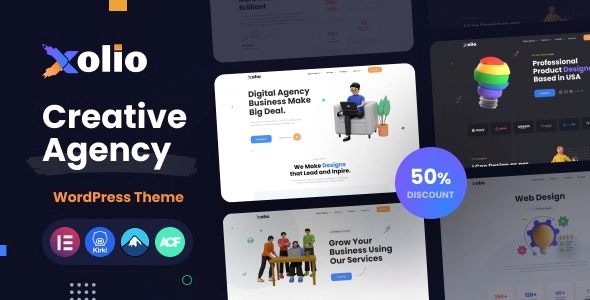 Xolio Creative Agency Portfolio WordPress Theme 1.0 GPL Theme