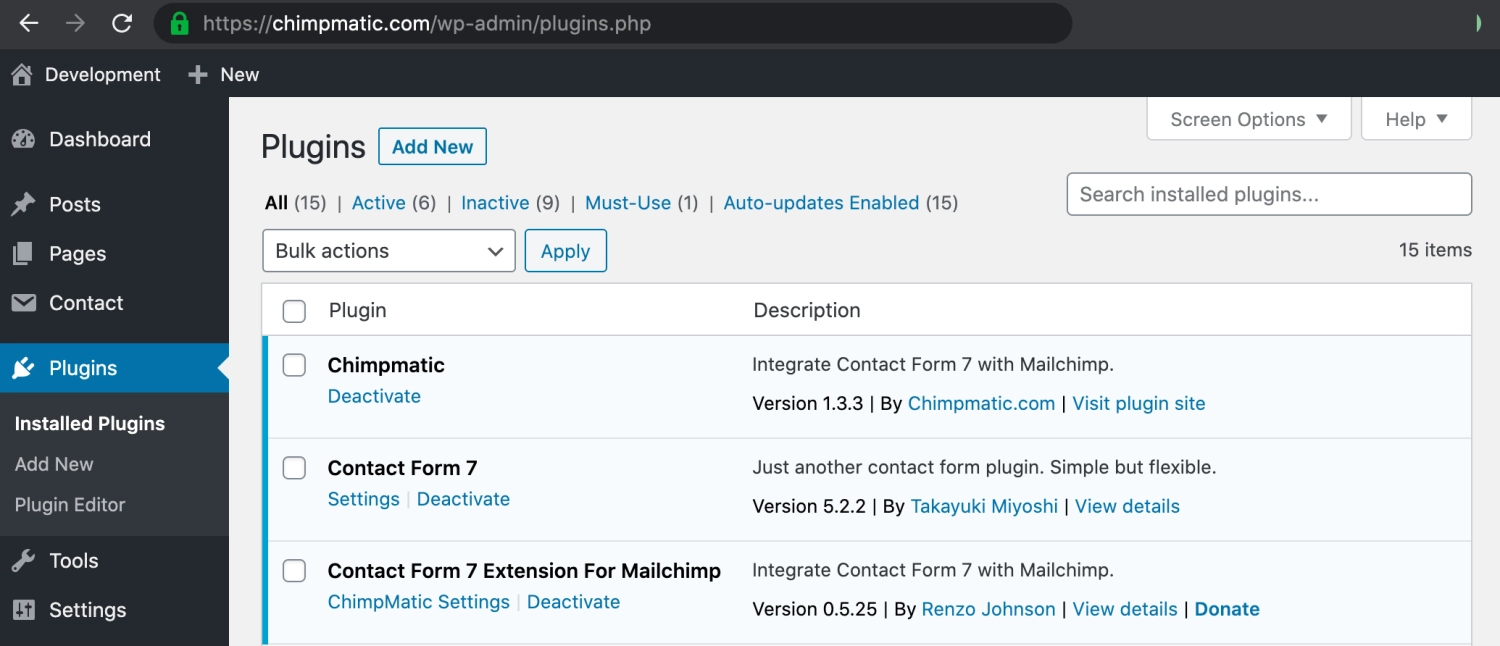 Chimpmatic WordPress MailChimp Integration 1.3.6 GPL Plugins