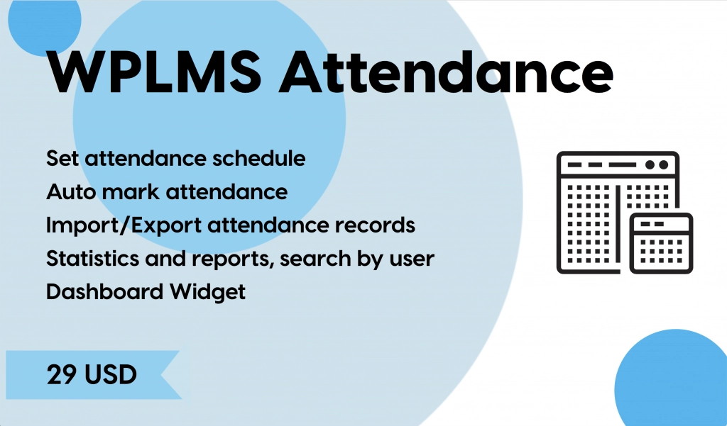 Wplms Attendance 1.7.1 GPL Plugins