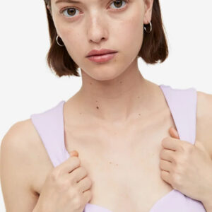 Sweetheart-neckline Top